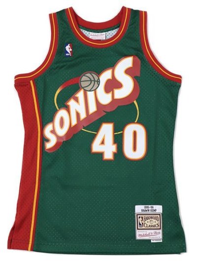 画像1: 【送料無料】MITCHELL & NESS SWINGMAN JERSEY SUPERSONICS 95 #40 KEMP