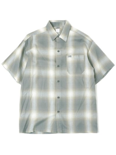 画像1: CALTOP FL PLAID S/S SHIRT LIGHT GREY/WHITE