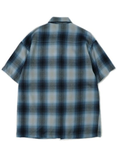 画像2: CALTOP FL PLAID S/S SHIRT SKY BLUE/GREY