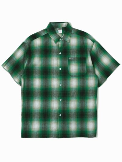 画像1: CALTOP FL PLAID S/S SHIRT GREEN/WHITE