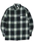 CALTOP FL PLAID L/S SHIRT NAVY/IVORY