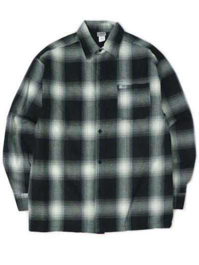 画像1: CALTOP FL PLAID L/S SHIRT NAVY/IVORY