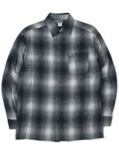 画像1: CALTOP FL PLAID L/S SHIRT GREY/WHITE