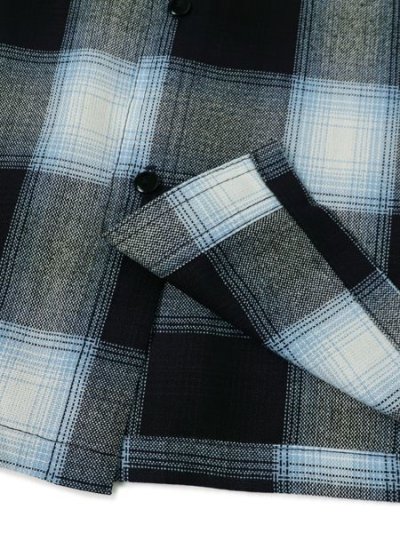 画像5: 【送料無料】CALTOP FL PLAID L/S SHIRT NAVY/SKY BLUE