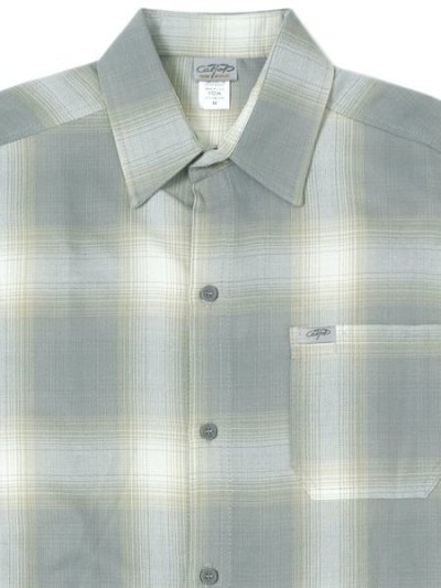 画像3: 【送料無料】CALTOP FL PLAID L/S SHIRT LIGHT GREY/WHITE