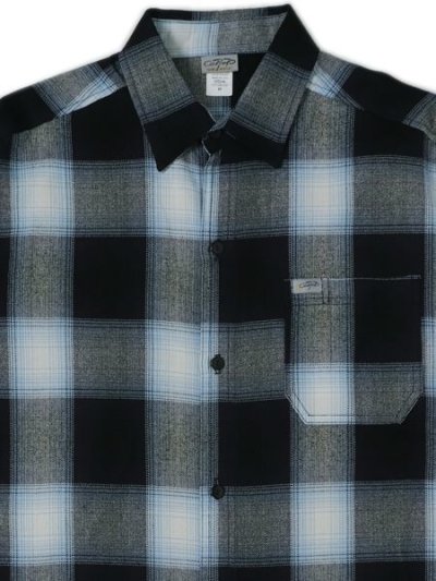 画像3: 【送料無料】CALTOP FL PLAID L/S SHIRT NAVY/SKY BLUE