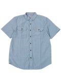 【MEGA SALE】CARHARTT ORIGINAL.F MW SS SHIRT-BLUE CHAMBRAY