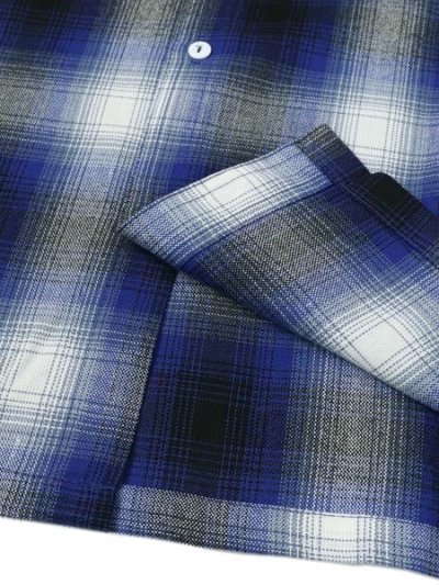 画像5: 【送料無料】CALTOP FL PLAID L/S SHIRT ROYAL BLUE/WHITE