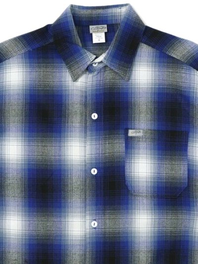 画像3: 【送料無料】CALTOP FL PLAID L/S SHIRT ROYAL BLUE/WHITE
