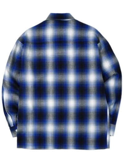 画像2: CALTOP FL PLAID L/S SHIRT ROYAL BLUE/WHITE