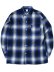 画像1: CALTOP FL PLAID L/S SHIRT ROYAL BLUE/WHITE (1)