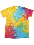 【MEGA SALE】COLORTONE CD100 5.4oz TIE DYE TEE MULTI RAINBOW