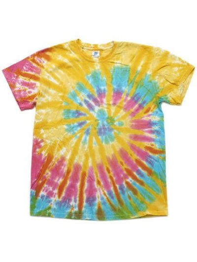 画像1: 【MEGA SALE】COLORTONE CD100 5.4oz TIE DYE TEE AURORA