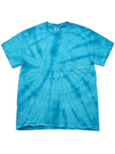 画像1: 【MEGA SALE】COLORTONE CD101 5.4oz TIE DYE TEE SPIDER TURQ