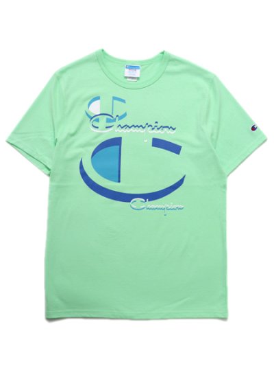 画像1: 【MEGA SALE】CHAMPION HERITAGE GRAPHIC TEE-ICED GREEN TEA