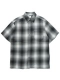 CALTOP FL PLAID S/S SHIRT GREY/WHITE