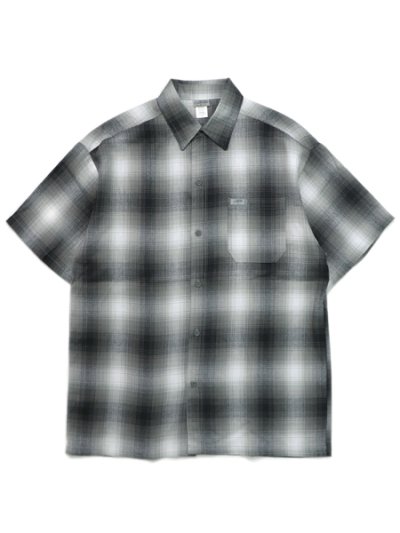 画像1: CALTOP FL PLAID S/S SHIRT GREY/WHITE