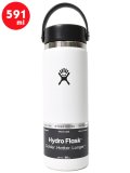 Hydro Flask HYDRATION 20 OZ WIDE MOUTH-WHITE