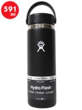 Hydro Flask HYDRATION 20 OZ WIDE MOUTH-BLACK