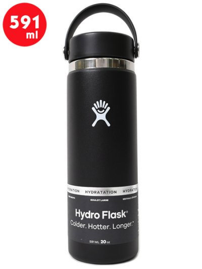 画像1: Hydro Flask HYDRATION 20 OZ WIDE MOUTH-BLACK