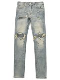 【送料無料】mnml X162 STRETCH DENIM BLUE