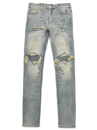 画像1: 【送料無料】mnml X162 STRETCH DENIM BLUE