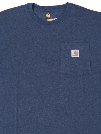 画像3: 【MEGA SALE】CARHARTT L/S WORKWEAR POCKET TEE-DARK COBALT BLUE