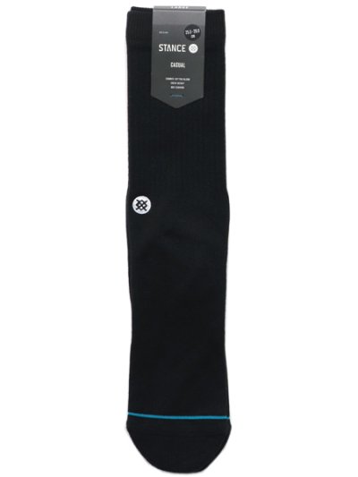 画像1: STANCE ICON+ SOCKS BLACK/WHITE