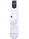 STANCE ICON+ SOCKS WHITE/BLACK