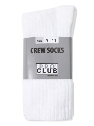 画像1: PRO CLUB HW CREW 3P SOCKS