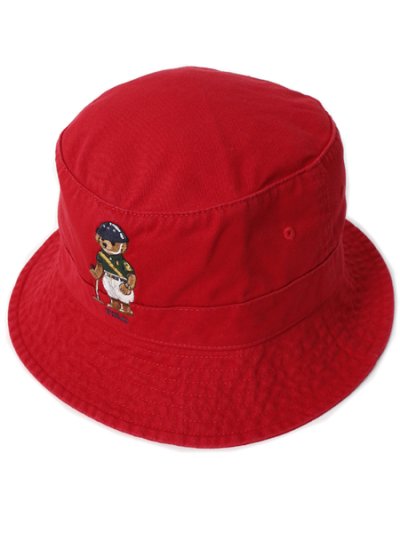 画像1: 【送料無料】POLO RALPH LAUREN POLO PLAYER BEAR BUCKET HAT