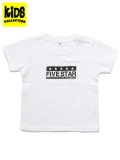 【KIDS】FIVE STAR BABY TEE-WHITE/BLACK