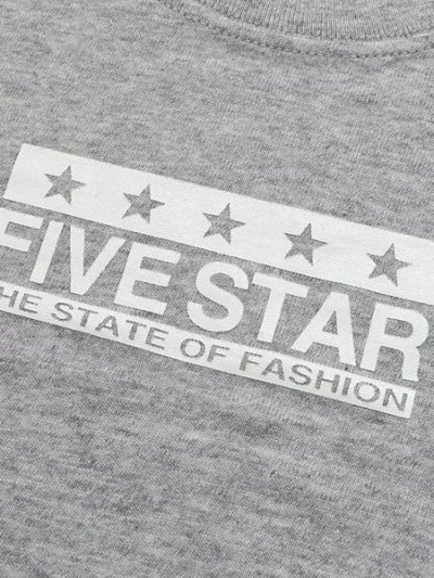 画像6: 【KIDS】FIVE STAR BABY TEE-HEATHER GREY/WHITE