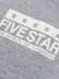 画像6: 【KIDS】FIVE STAR KIDS TEE-HEATHER GREY/WHITE