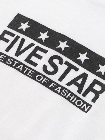 画像6: 【KIDS】FIVE STAR KIDS TEE-WHITE/BLACK