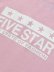 画像5: 【KIDS】FIVE STAR KIDS TEE-LIGHT PINK/WHITE