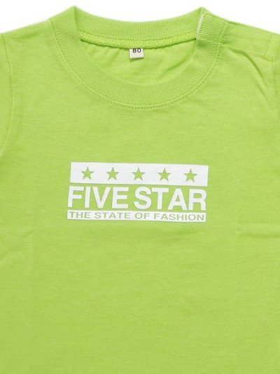 画像3: 【KIDS】FIVE STAR BABY TEE-LIGHT GREEN/WHITE