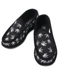 TROOPER AMERICA HOUSE SLIPPERS EMB LEAF BLACK/WHITE