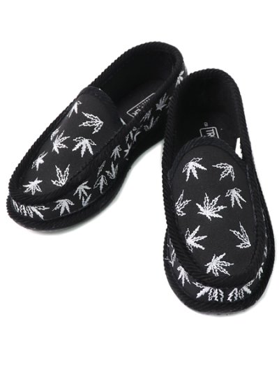 画像1: TROOPER AMERICA HOUSE SLIPPERS EMB LEAF BLACK/WHITE