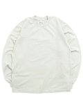LOS ANGELES APPAREL 6.5oz GARMENT DYED CREW L/S TEE-CEMENT