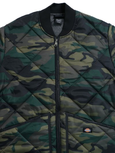 画像3: 【送料無料】DICKIES DIAMOND QUILTED JACKET-HUNTER GREEN CAMO