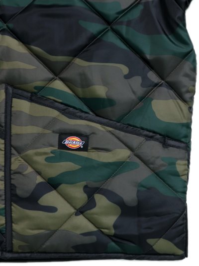 画像5: 【送料無料】DICKIES DIAMOND QUILTED JACKET-HUNTER GREEN CAMO