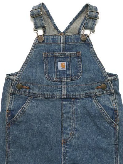 画像3: 【KIDS】CARHARTT KIDS TD WASHED DENIM BIB OVERALL-MD WASH