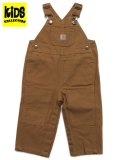 【KIDS】CARHARTT KIDS TD CANVAS BIB OVERALL-CARHARTT BRN