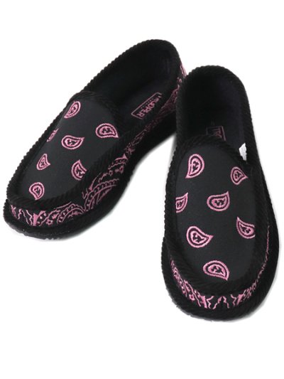 画像1: TROOPER AMERICA EMBROIDERED HOUSE SLIPPERS BANDANA BK/PK