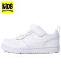 【KIDS】NIKE COURT BOROUGH LOW 2 PSV WHITE/WHITE