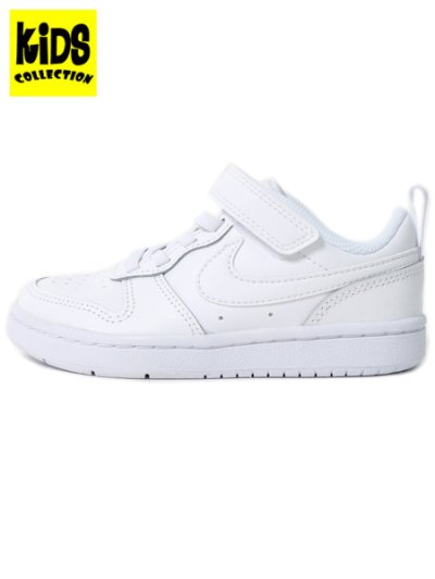 画像1: 【KIDS】NIKE COURT BOROUGH LOW 2 PSV WHITE/WHITE