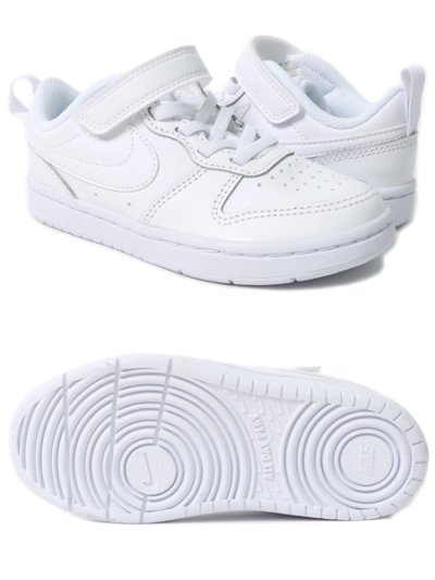 画像2: 【KIDS】NIKE COURT BOROUGH LOW 2 PSV WHITE/WHITE