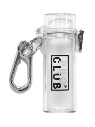 画像1: PRO CLUB LIGHTER CASE KEYCHAIN CLEAR/BLACK