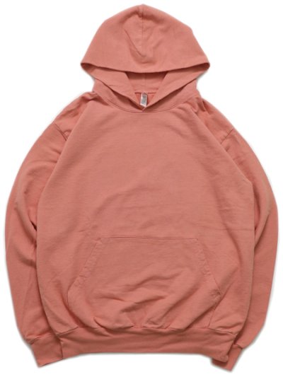 画像1: 【送料無料】LOS ANGELES APPAREL 9oz GARMENT DYED F.TERRY HOODIE-SALMON